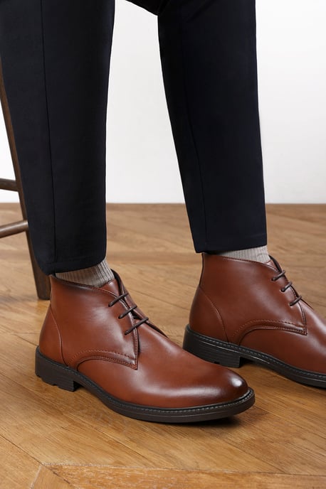 Wheres That From Mens 'Mason' Lace Up Ankle Boots - Image 5