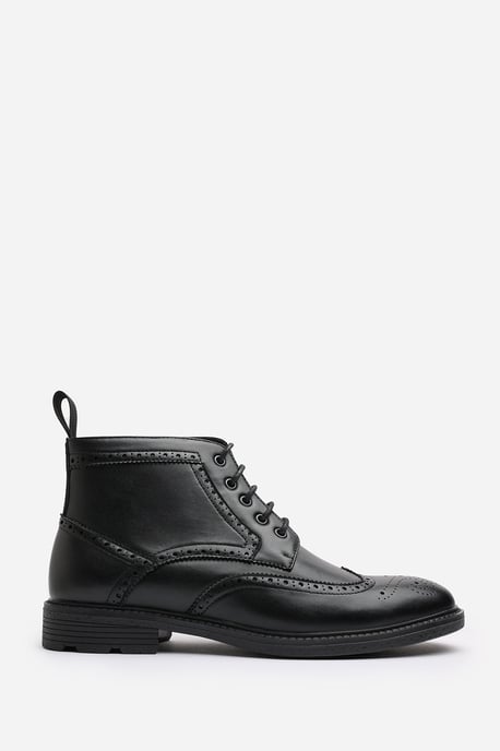 Wheres That From Mens 'Finley' Brogue Lace Up Ankle Boots - Image 2