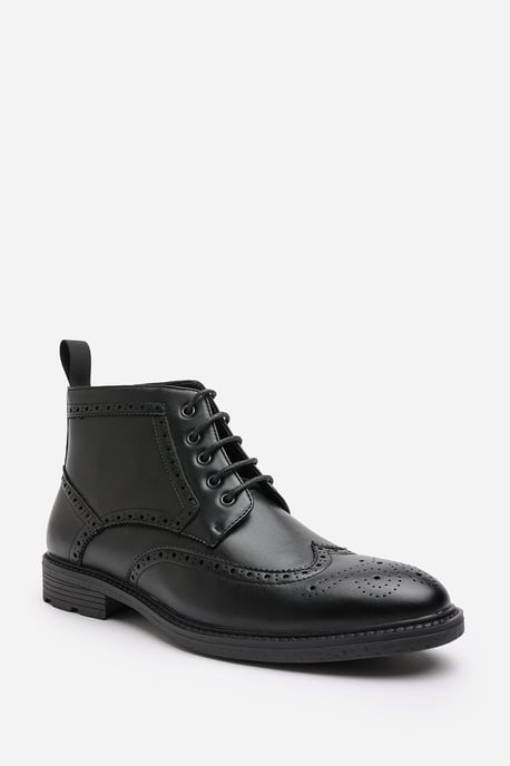Wheres That From Mens 'Finley' Brogue Lace Up Ankle Boots - Image 3
