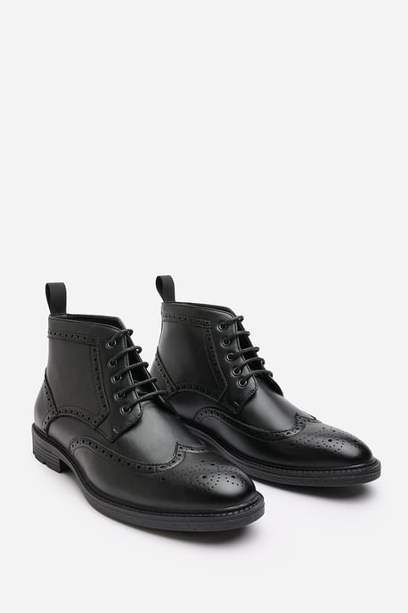 Wheres That From Mens 'Finley' Brogue Lace Up Ankle Boots - Image 4