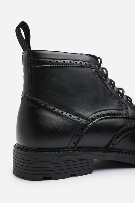 Wheres That From Mens 'Finley' Brogue Lace Up Ankle Boots - Image 6
