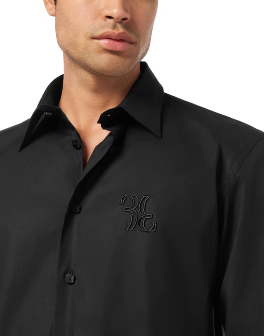 Embroidered Cotton Shirt Loose Fit - Image 2