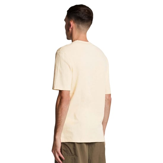 Lyle & Scott Heren Crepe T-shirt (Beige) - Image 2