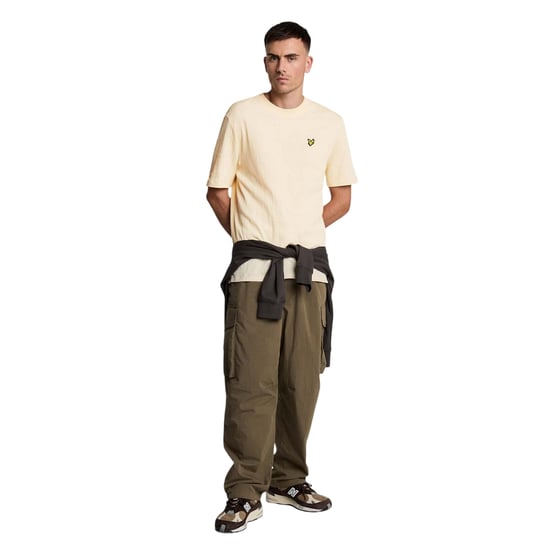 Lyle & Scott Heren Crepe T-shirt (Beige) - Image 5