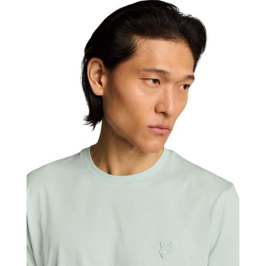 Lyle & Scott Heren Superfijn Katoen T-Shirt (Groen) - Image 3
