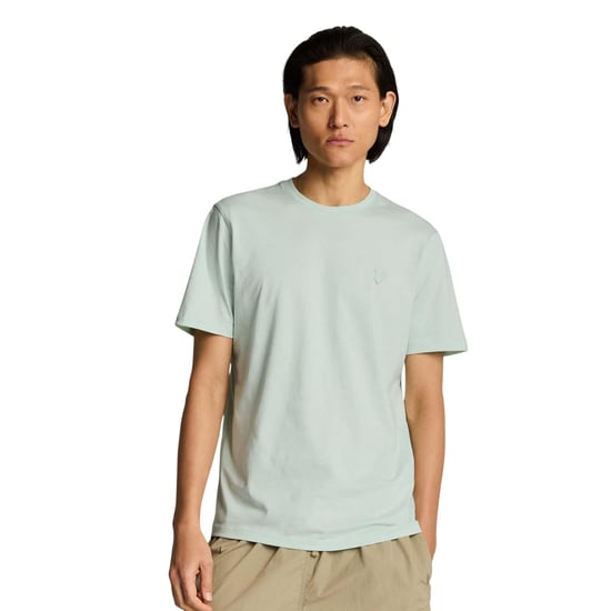 Lyle & Scott Heren Superfijn Katoen T-Shirt (Groen) - Image 4