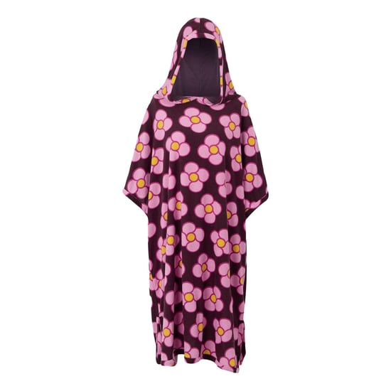 Regatta Womens/Ladies Orla Kiely II Spinning Flower Towelling Hooded Towel (Morello) - Image 1