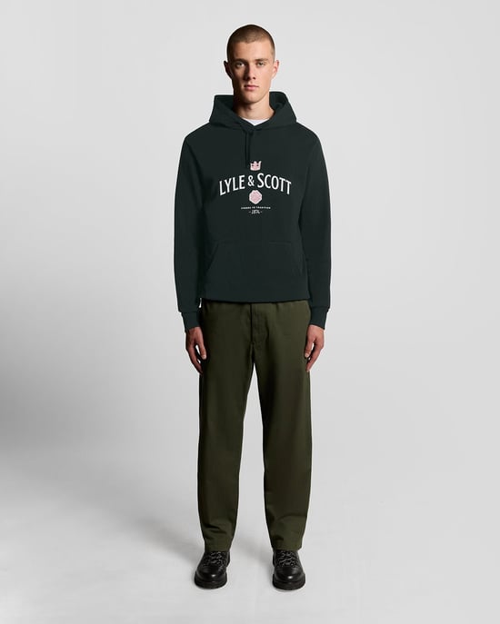 Lyle & Scott Cheers Graphic Loopback Hoodie - Marinblå - Image 2