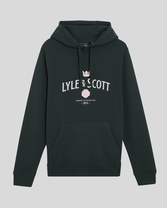 Lyle & Scott Cheers Graphic Loopback Hoodie - Marinblå - Image 5