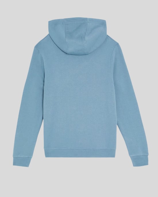 Lyle & Scott Flickors Loopback Bomull Hoodie - Blå - Image 2
