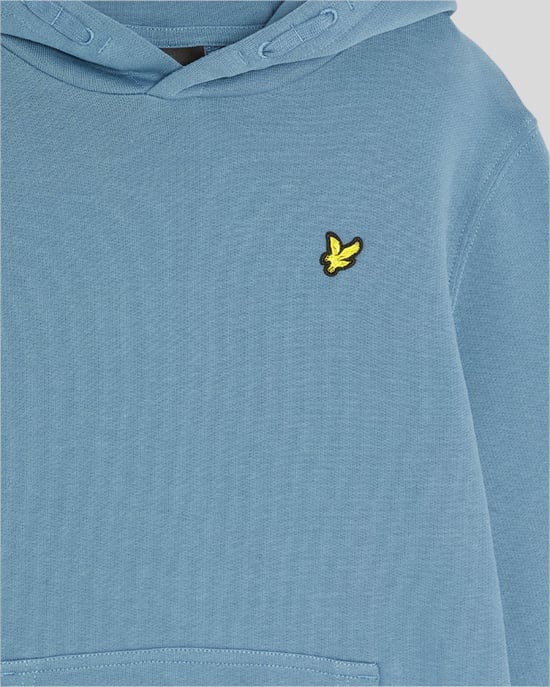 Lyle & Scott Flickors Loopback Bomull Hoodie - Blå - Image 3
