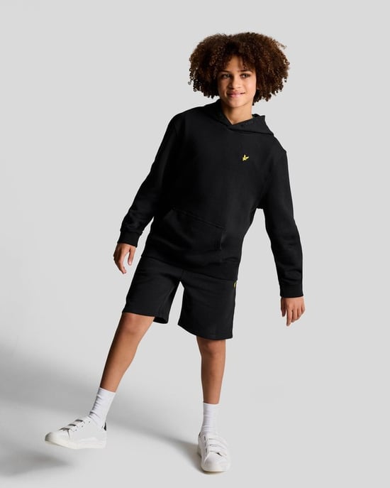 Lyle & Scott Boys' Loopback Cotton Hoodie - Black - Image 2