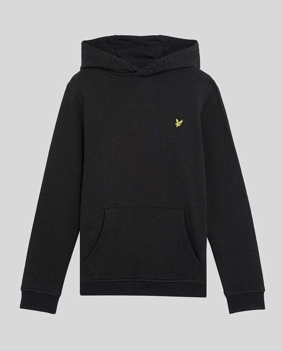 Lyle & Scott Boys' Loopback Cotton Hoodie - Black - Image 3
