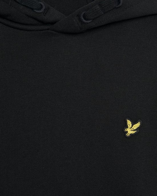 Lyle & Scott Boys' Loopback Cotton Hoodie - Black - Image 4