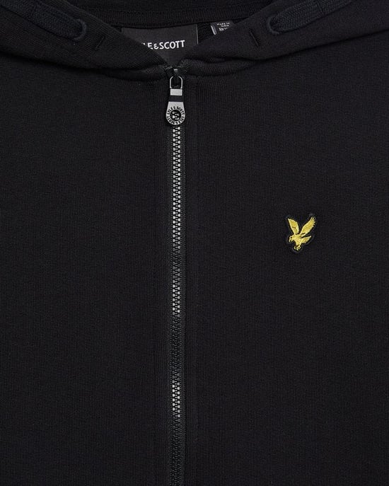 Lyle & Scott Boys' Loopback Cotton Full Zip Hoodie - Black - Image 2