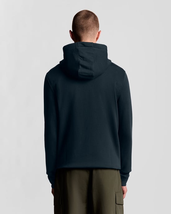 Lyle & Scott Loopback katoenen hoodie met volledige ritssluiting - marineblauw - Image 4