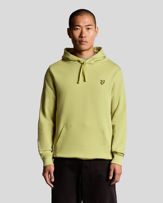 Lyle & Scott Loopback katoenen hoodie - geel - Image 1