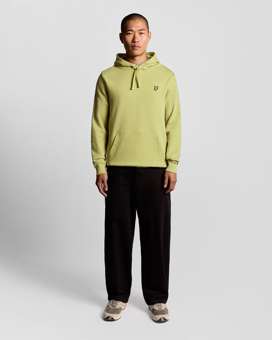 Lyle & Scott Loopback katoenen hoodie - geel - Image 2