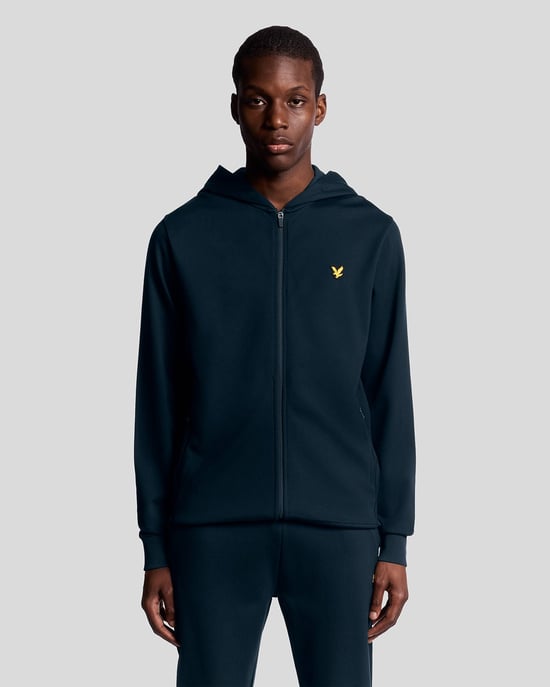 Lyle & Scott Sports lichtgewicht hoodie met rits - marineblauw - Image 1