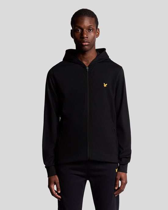 Lyle & Scott Sports Lightweight Zip Hoodie - Black - Image 1