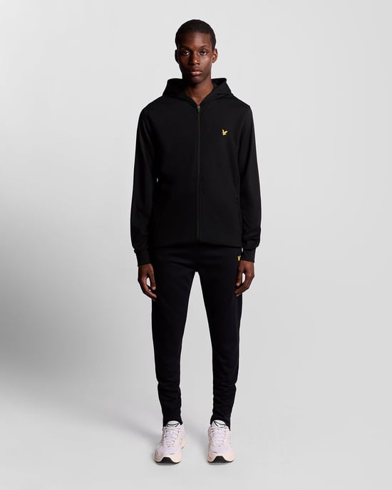 Lyle & Scott Sports Lightweight Zip Hoodie - Black - Image 2