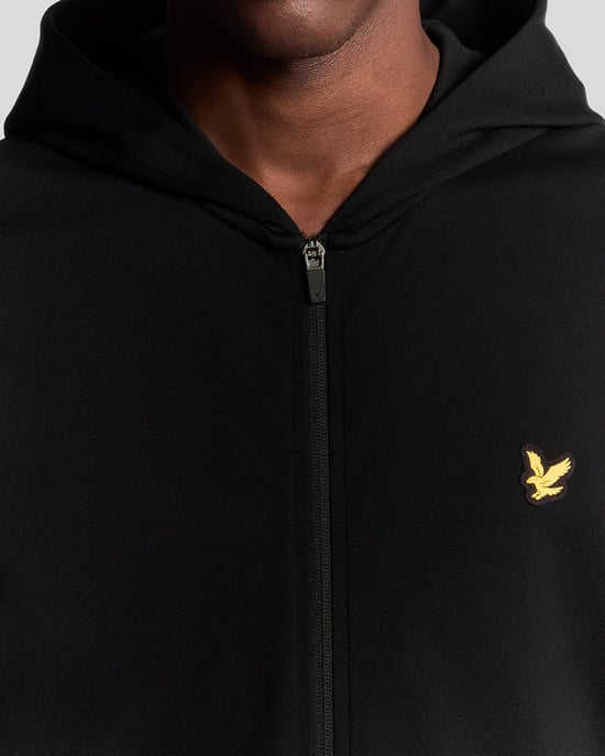 Lyle & Scott Sports Lightweight Zip Hoodie - Black - Image 3