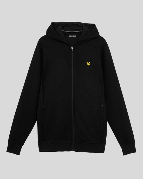Lyle & Scott Sports Lightweight Zip Hoodie - Black - Image 5