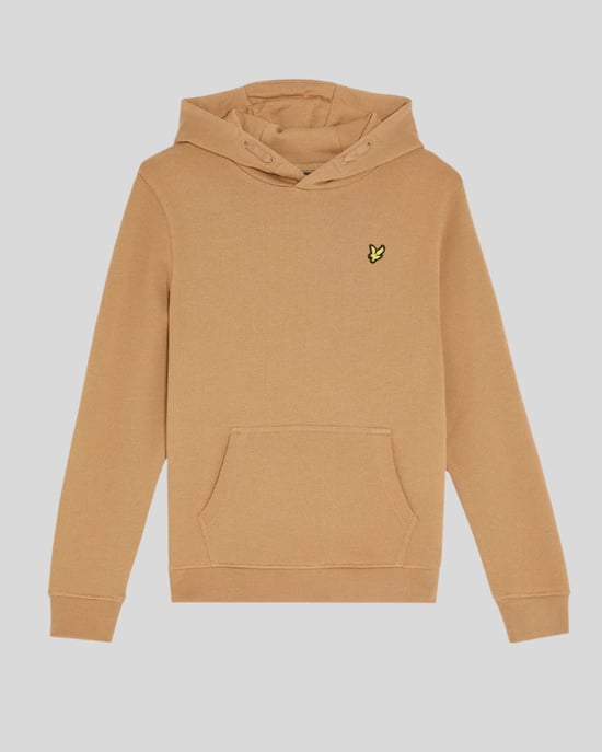Lyle & Scott Boys' Loopback Cotton Hoodie - Brown - Image 1