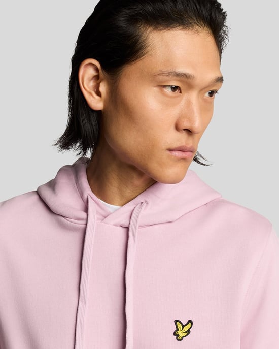 Lyle & Scott Loopback Bomullshuvtröja - Rosa - Image 3