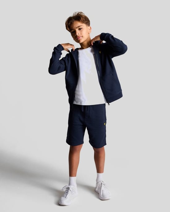 Lyle & Scott Boys' Loopback Cotton Full Zip Hoodie - Navy - Image 2
