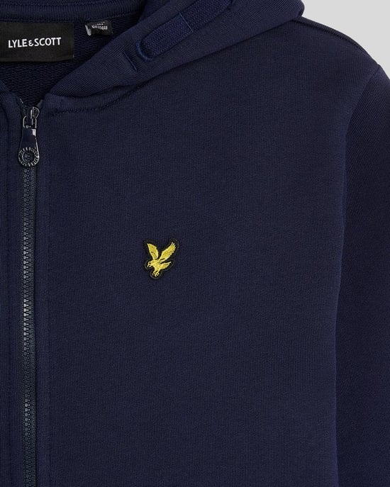 Lyle & Scott Boys' Loopback Cotton Full Zip Hoodie - Navy - Image 4