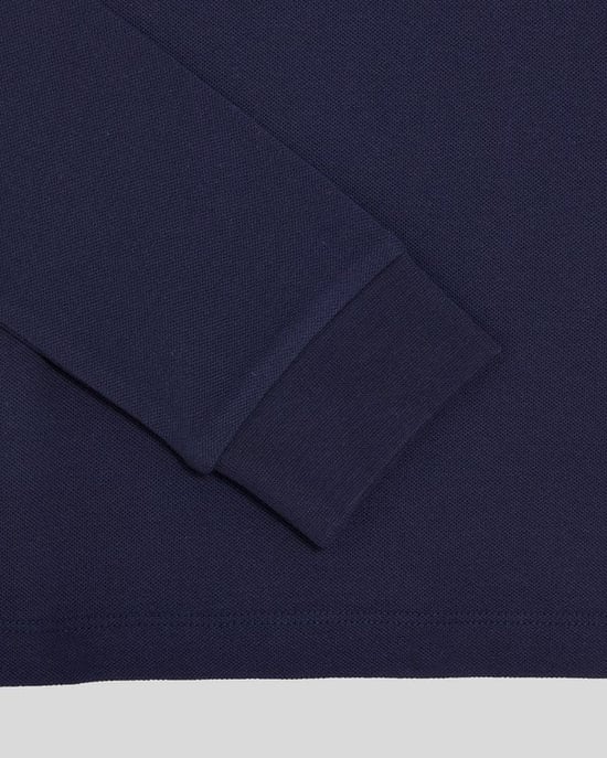 Lyle & Scott Boys' Long Sleeve Cotton Polo Shirt - Navy - Image 2