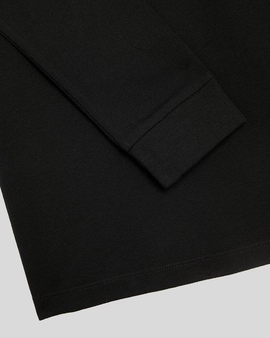 Lyle & Scott Jongens Poloshirt met Lange Mouwen van Katoen - Zwart - Image 3