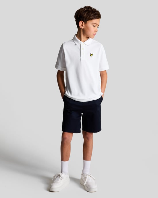 Lyle & Scott Boys' Cotton Polo Shirt - White - Image 2