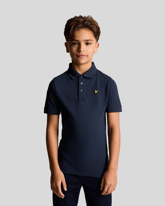 Lyle & Scott Boys' Cotton Polo Shirt - Navy - Image 1