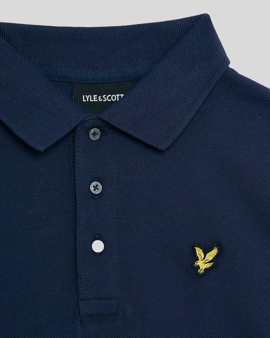 Lyle & Scott Boys' Cotton Polo Shirt - Navy - Image 4