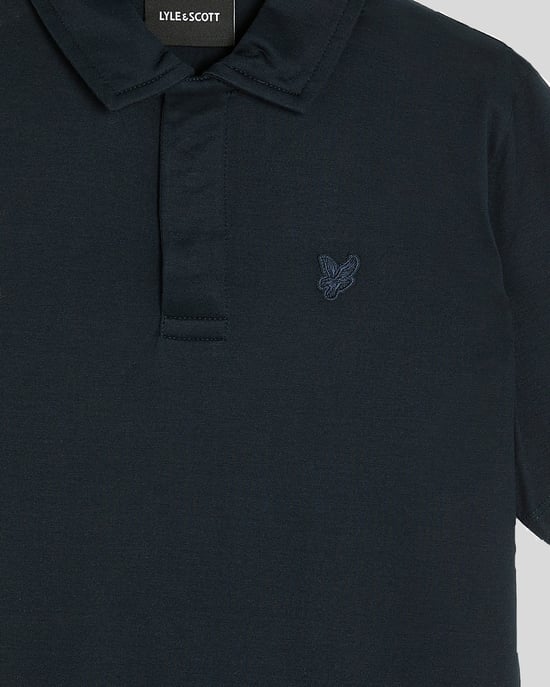 Lyle & Scott Jongens Mercerised Katoenen Poloshirt - Marineblauw - Image 3