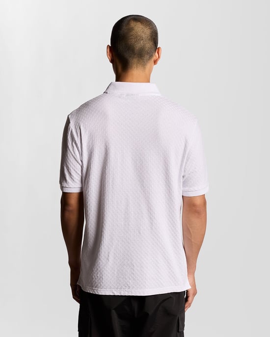 Lyle & Scott Football Collar Poloshirt - Wit - Image 4