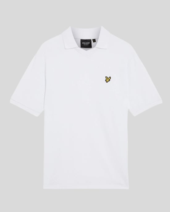 Lyle & Scott Football Collar Poloshirt - Wit - Image 5