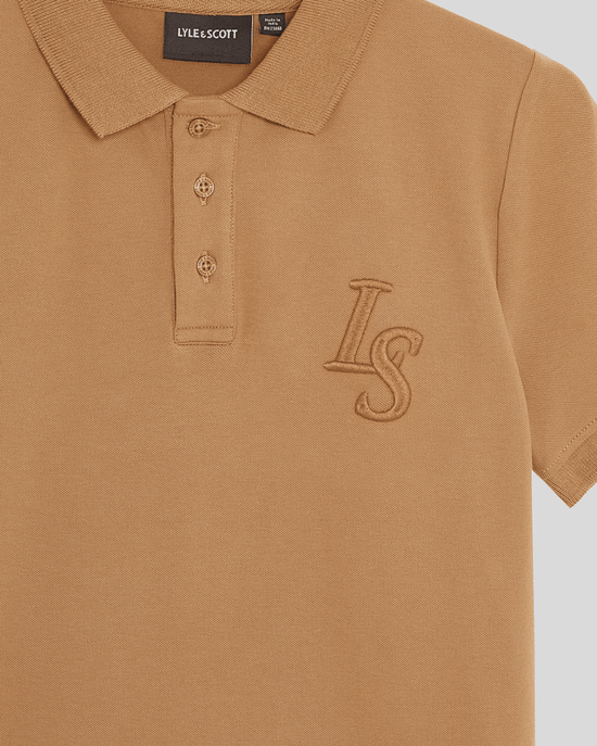 Lyle & Scott Boys' L&S Monogram Polo Shirt - Brown - Image 3