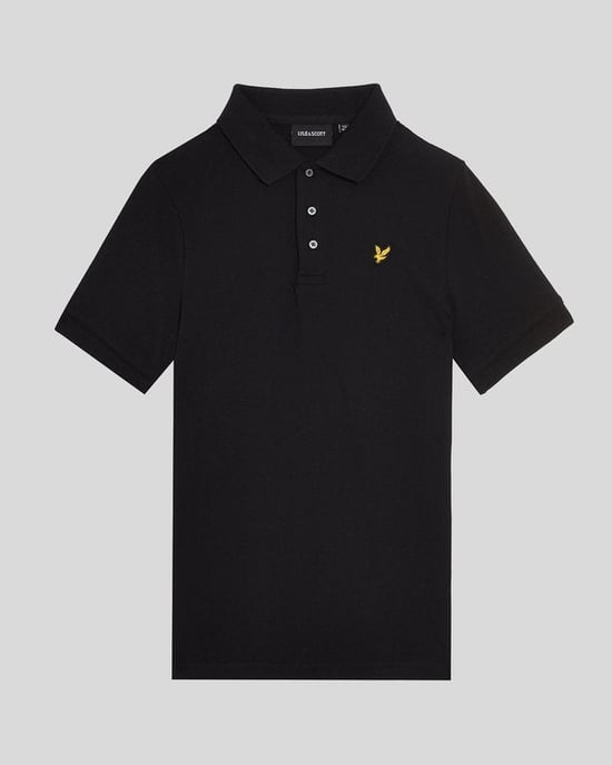 Lyle & Scott Boys' Cotton Polo Shirt - Black - Image 3
