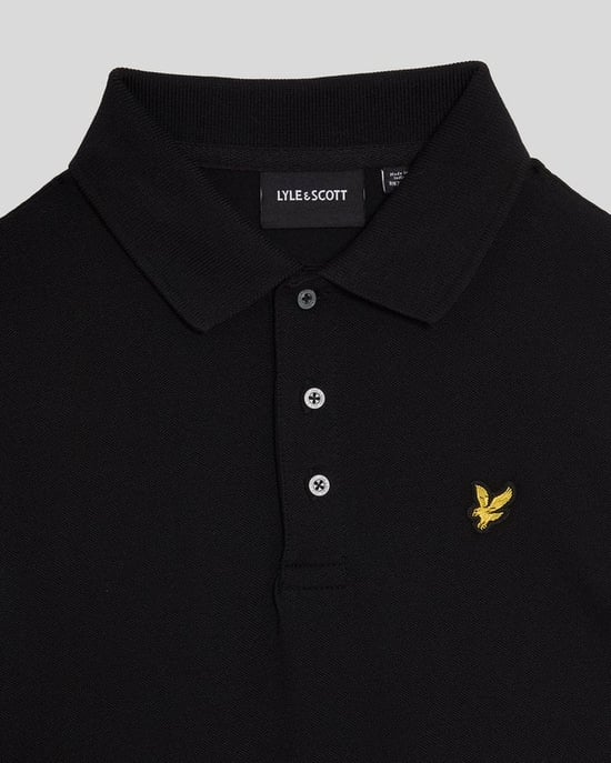 Lyle & Scott Boys' Cotton Polo Shirt - Black - Image 4