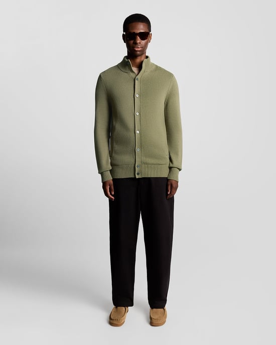 Lyle & Scott wolmix vest - groen - Image 2