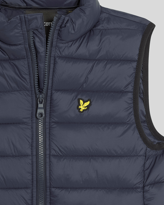 Lyle & Scott jongens lichtgewicht gewatteerd vest - marineblauw - Image 3
