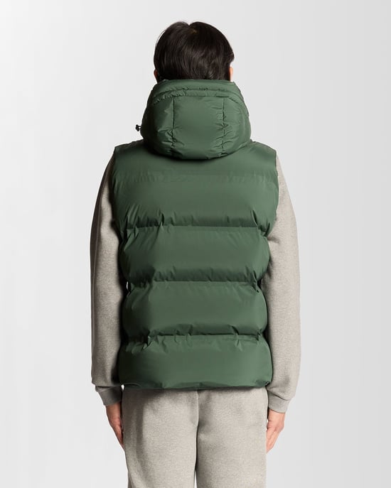 Lyle & Scott Heavyweight Hooded Puffer Gilet - Groen - Image 4