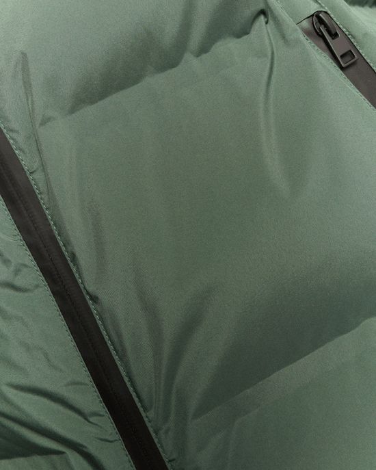 Lyle & Scott Heavyweight Hooded Puffer Gilet - Groen - Image 5