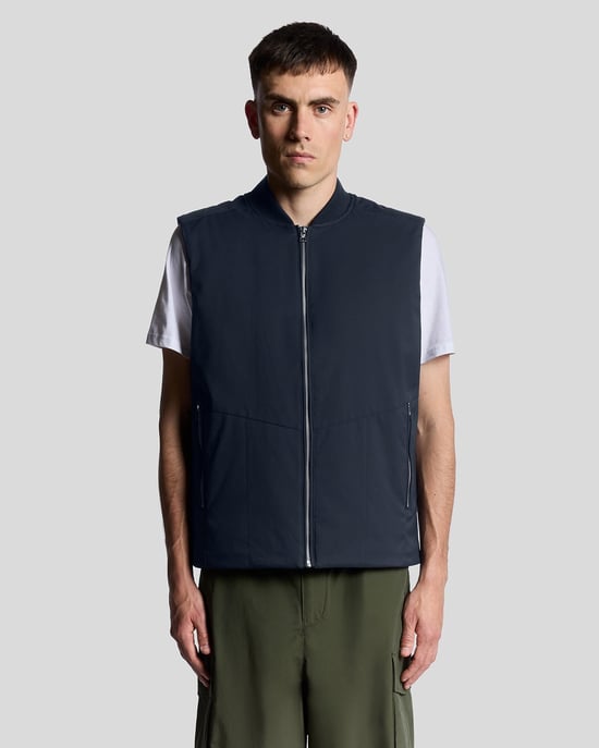 Lyle & Scott Golf Water Resistant Insulated Gilet - Navy - Image 1
