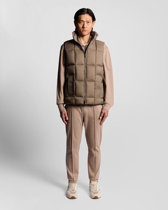 Lyle & Scott Square Cocoon Puffer Väst - Brun - Image 2