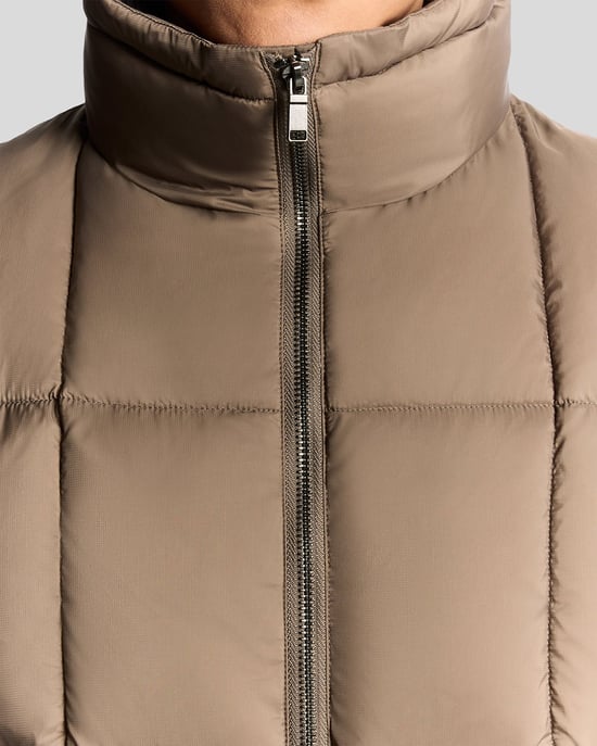 Lyle & Scott Square Cocoon Puffer Väst - Brun - Image 3