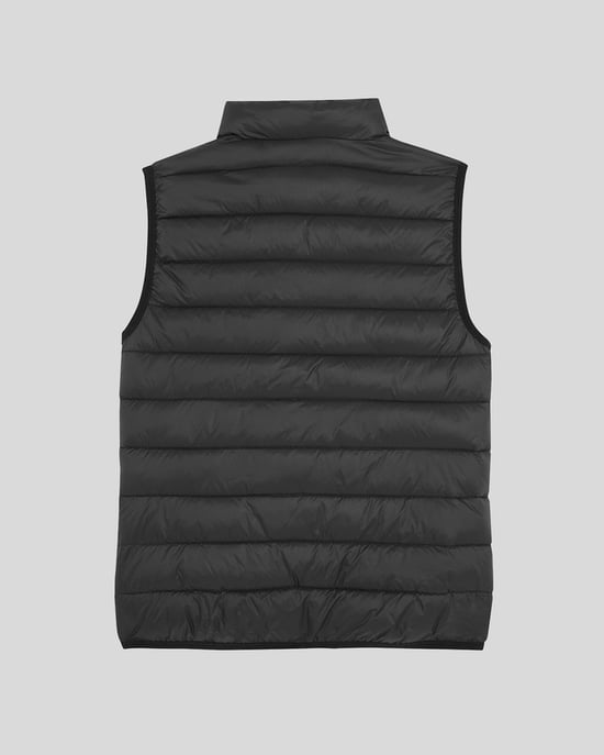 Lyle & Scott jongens lichtgewicht gewatteerd vest - zwart - Image 2